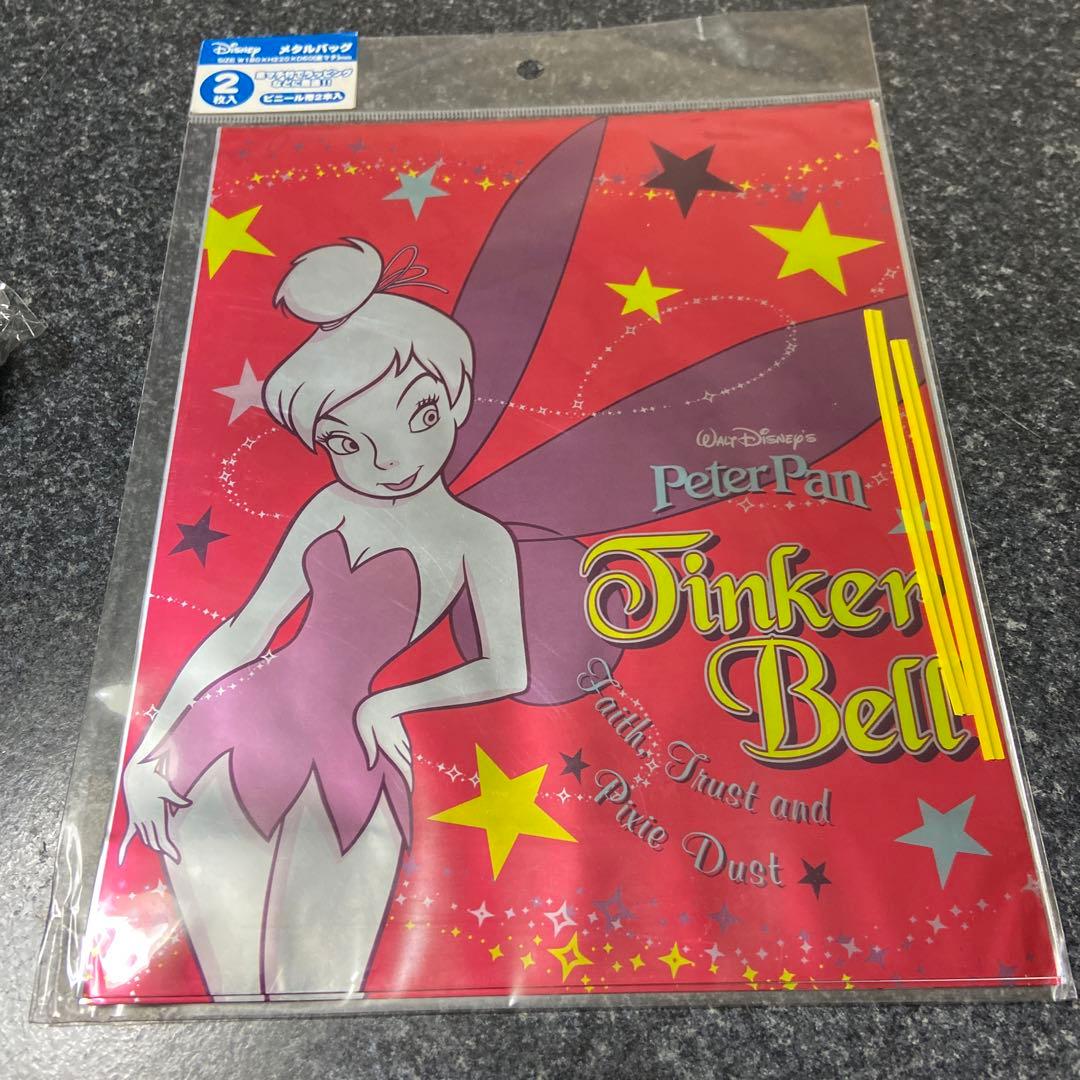 新品　サンスター　ディズニーティンカーベル　ペンケース＆下敷き＆メタルバッグ