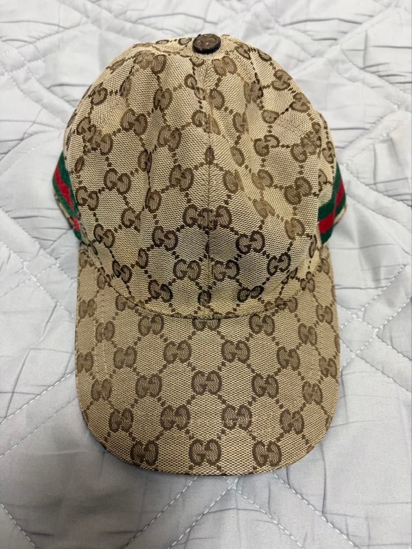 GUCCI GGパターンキャップ ベージュ