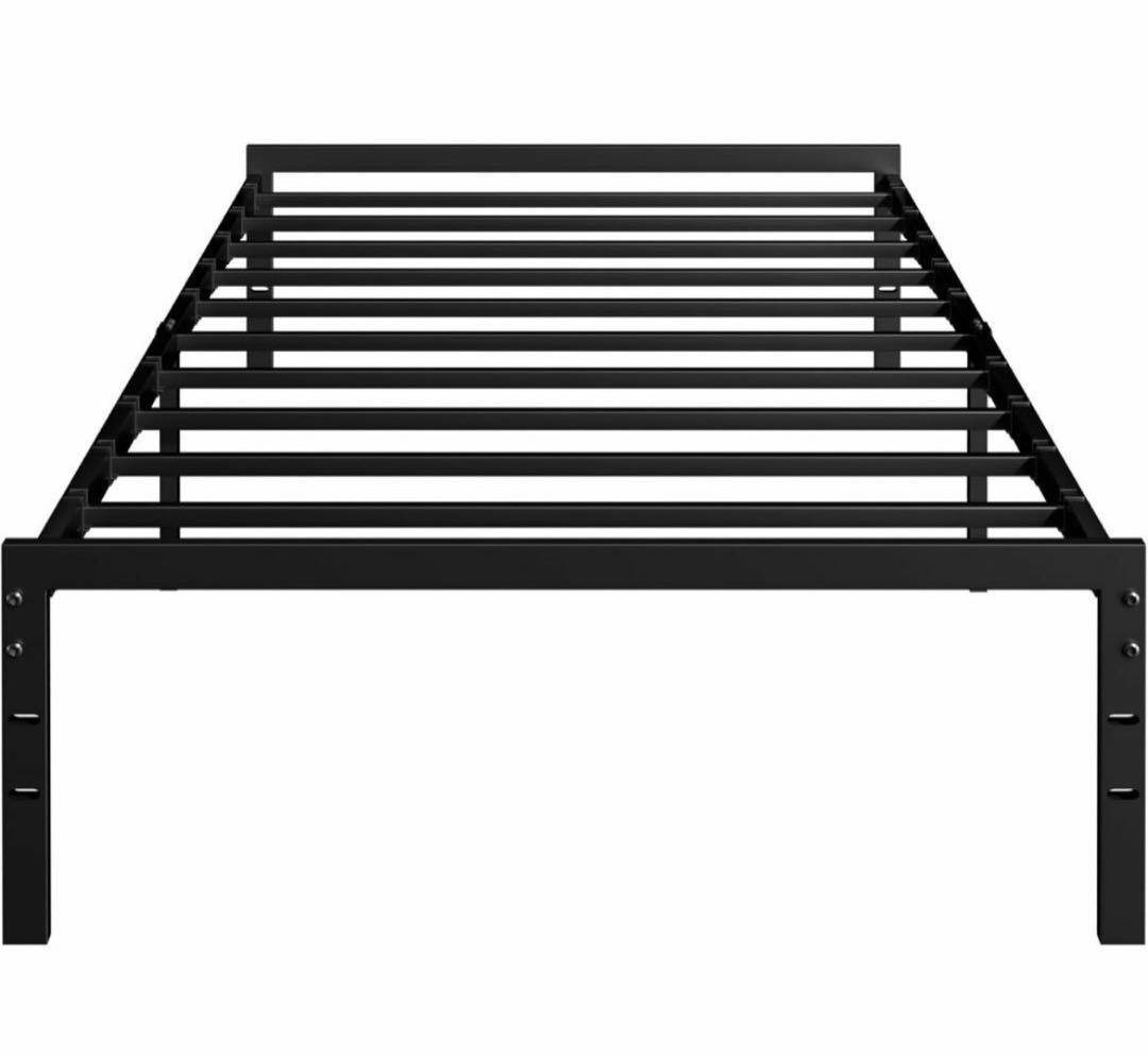 ベッドフレーム シングル 耐荷重350kg メタル ベッドフレーム 静音 ベッド