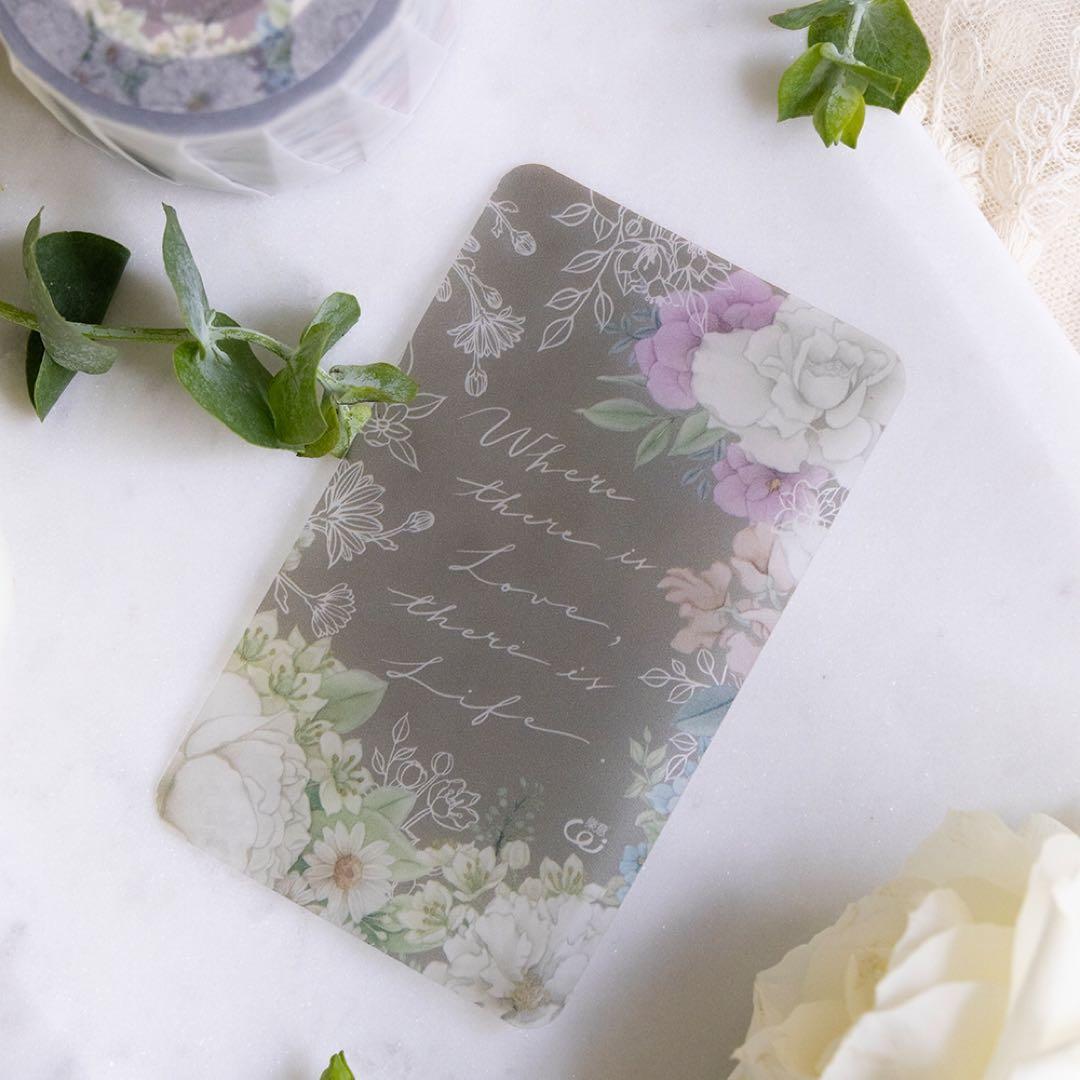 loidesign《玉香 - 白玫瑰》海外マスキングテープ　マステ 【1348】