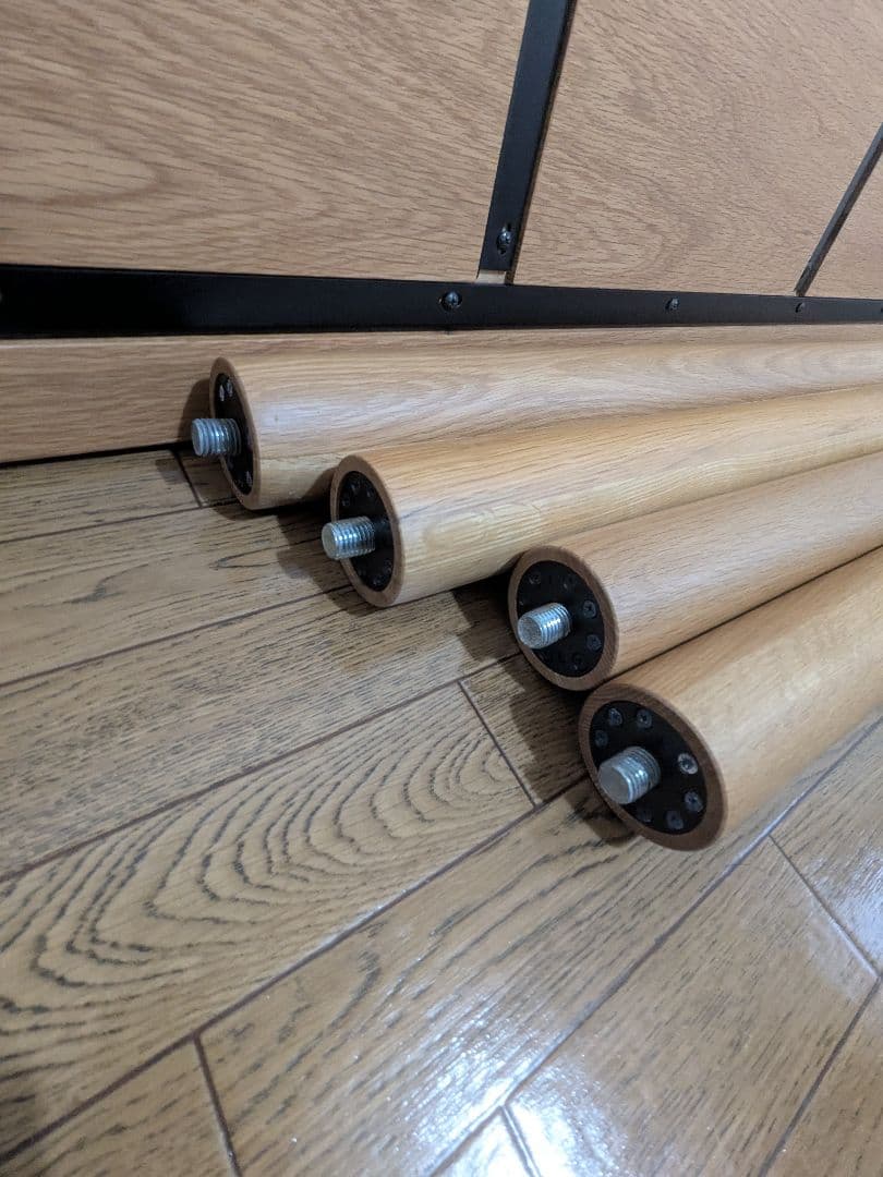 無印良品　ダイニングテーブル　板と脚でできた木製テーブル　120×60