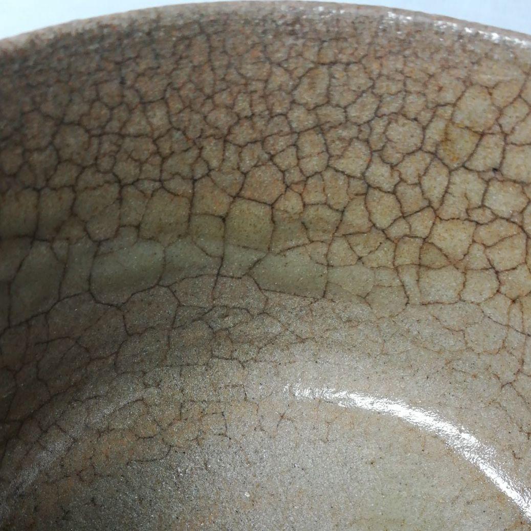 唐津焼　絵唐津　茶碗　梅月堂五世　香川景嗣　歌　共箱　茶道具