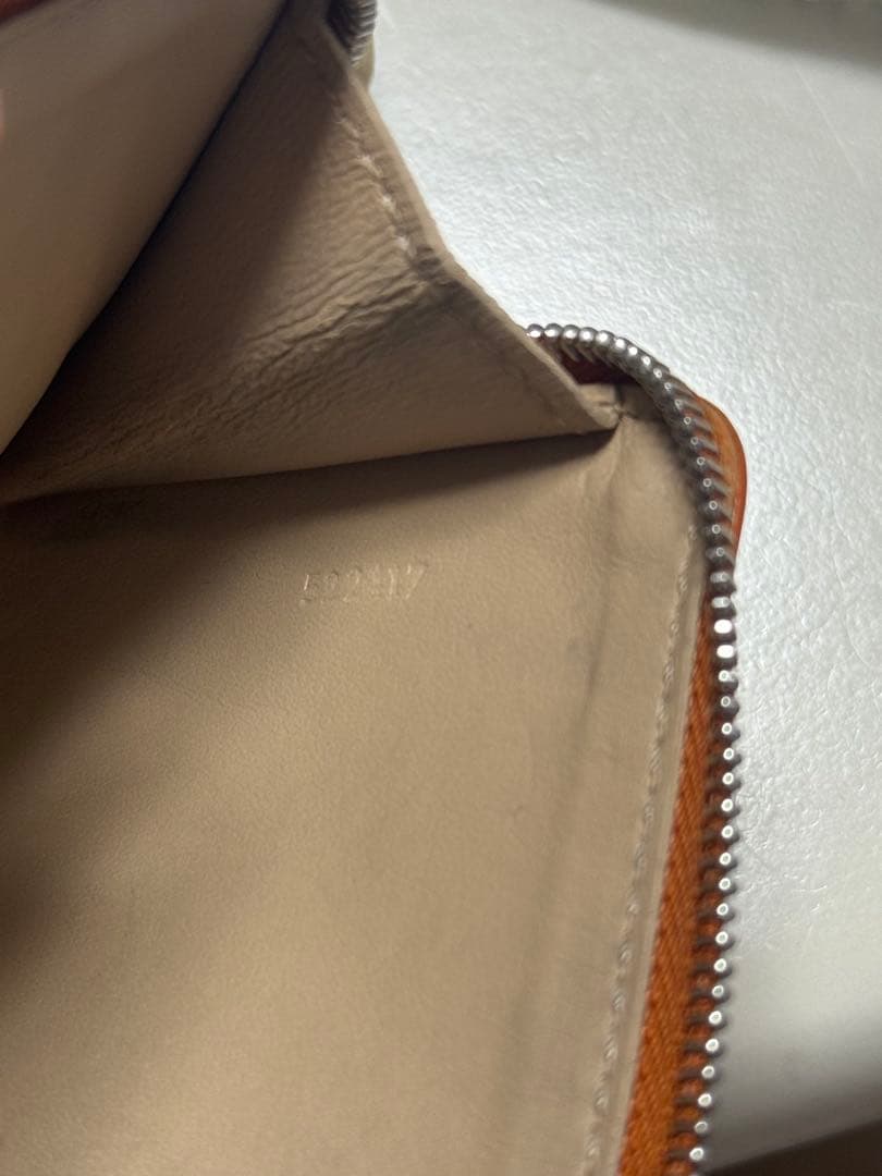 LOEWE オレンジレザーケース　カードケース