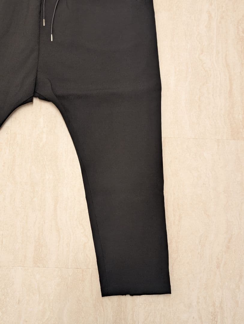 PRY│Drawstring Sarouel Zip Pants【BLACK】