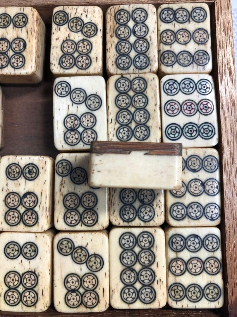 麻雀牌　骨牌　背竹牌