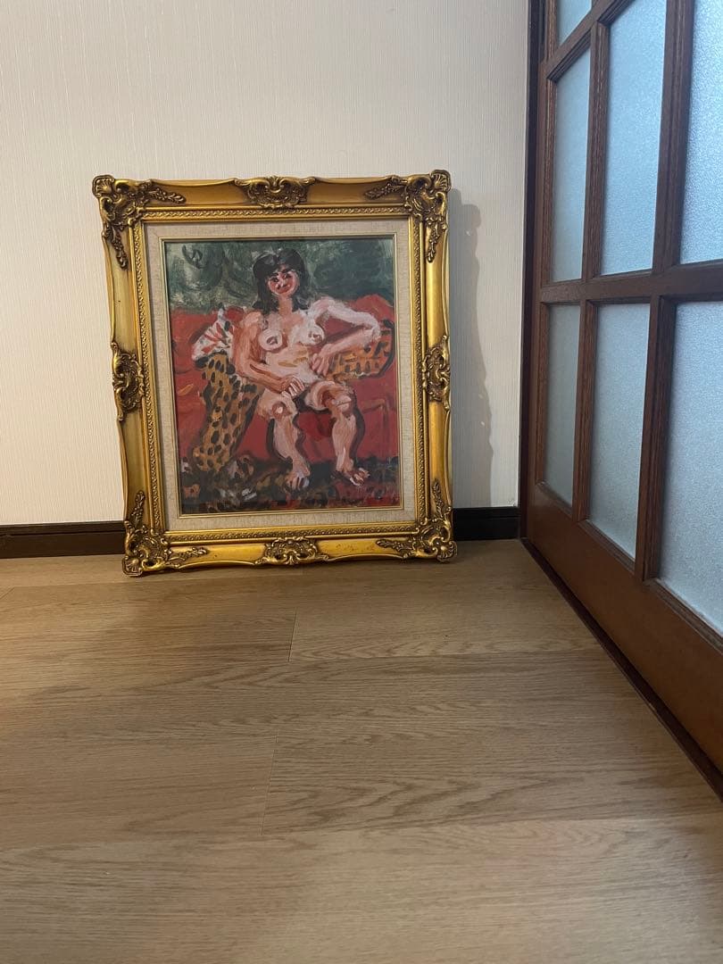 梅原龍三郎　裸婦　肉筆