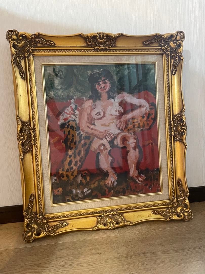 梅原龍三郎　裸婦　肉筆