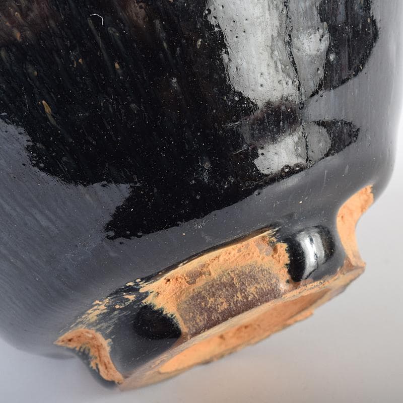 中国　南宋　建窯　兎毫盞　禾目天目茶碗　M　R7566