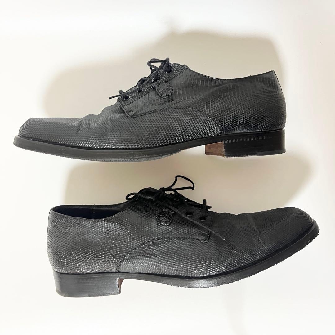 ヴェルサーチ　革靴　リザード　ビジネスシューズ　メデューサ　25.5cm