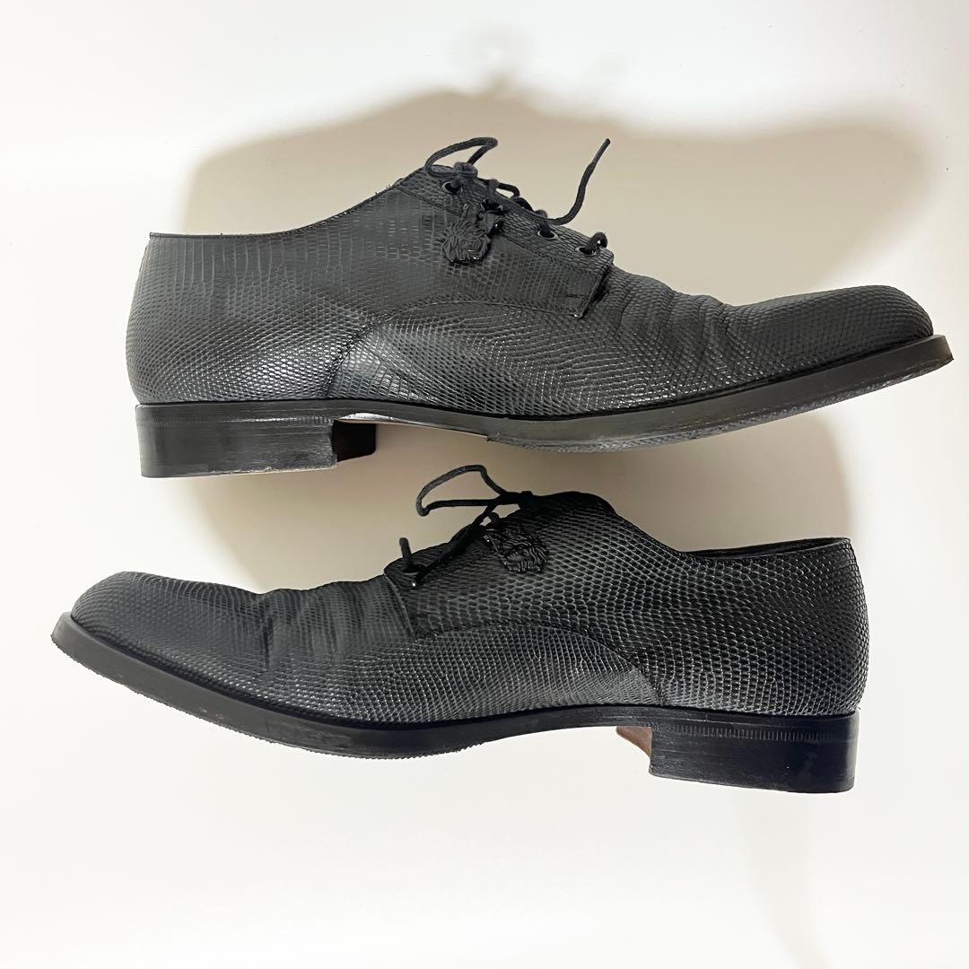 ヴェルサーチ　革靴　リザード　ビジネスシューズ　メデューサ　25.5cm