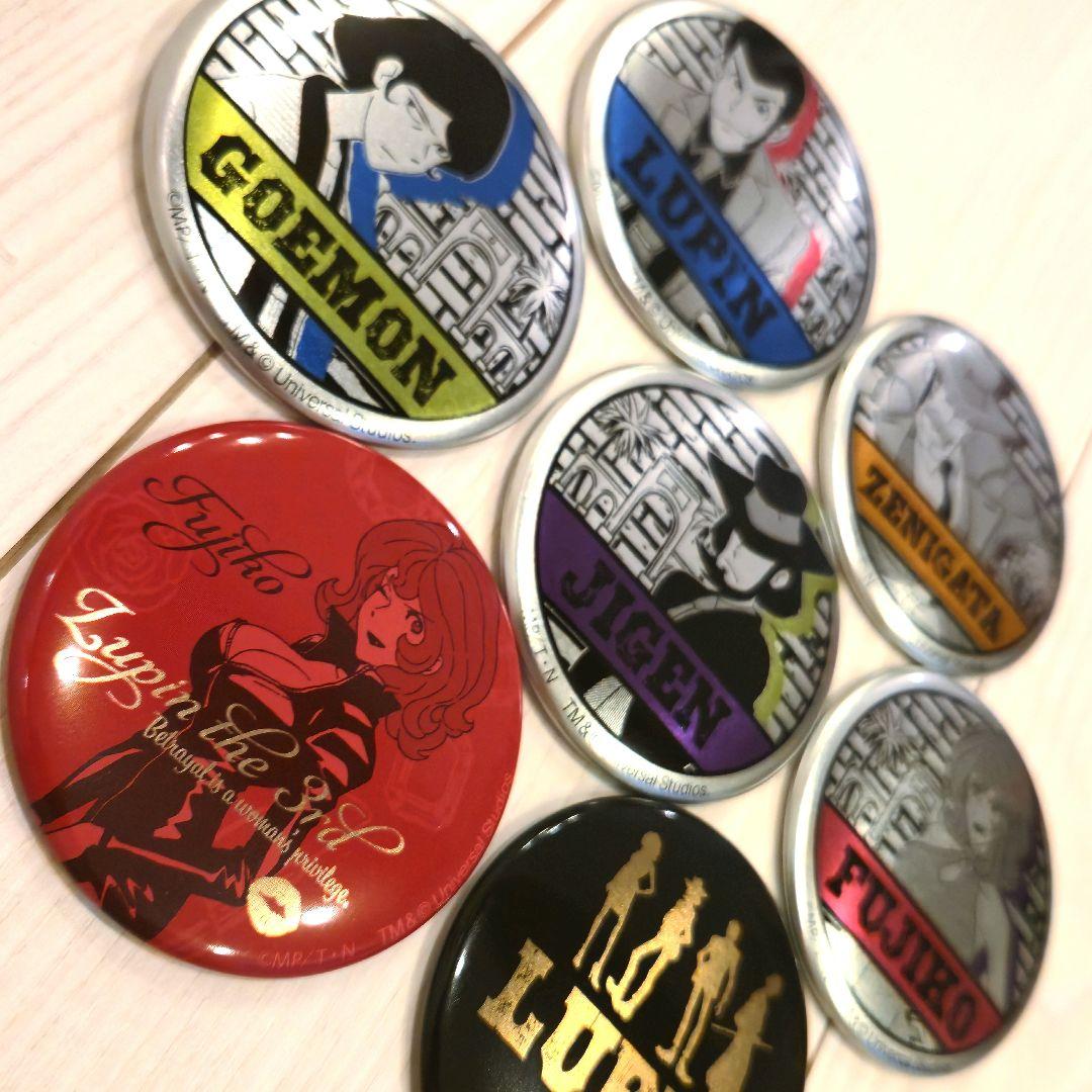 【値下不可】USJ ルパン三世　缶バッジ 7種