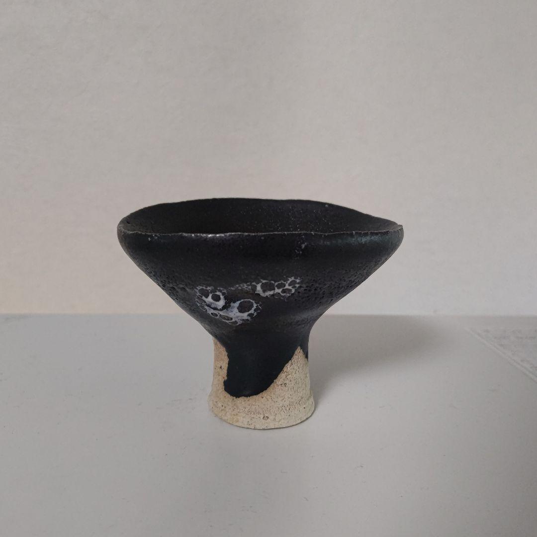 唐津焼き巨匠田中佐次郎作品ぐい呑み　玉響杯　新品未使用箱なし　8.5×8口径６高