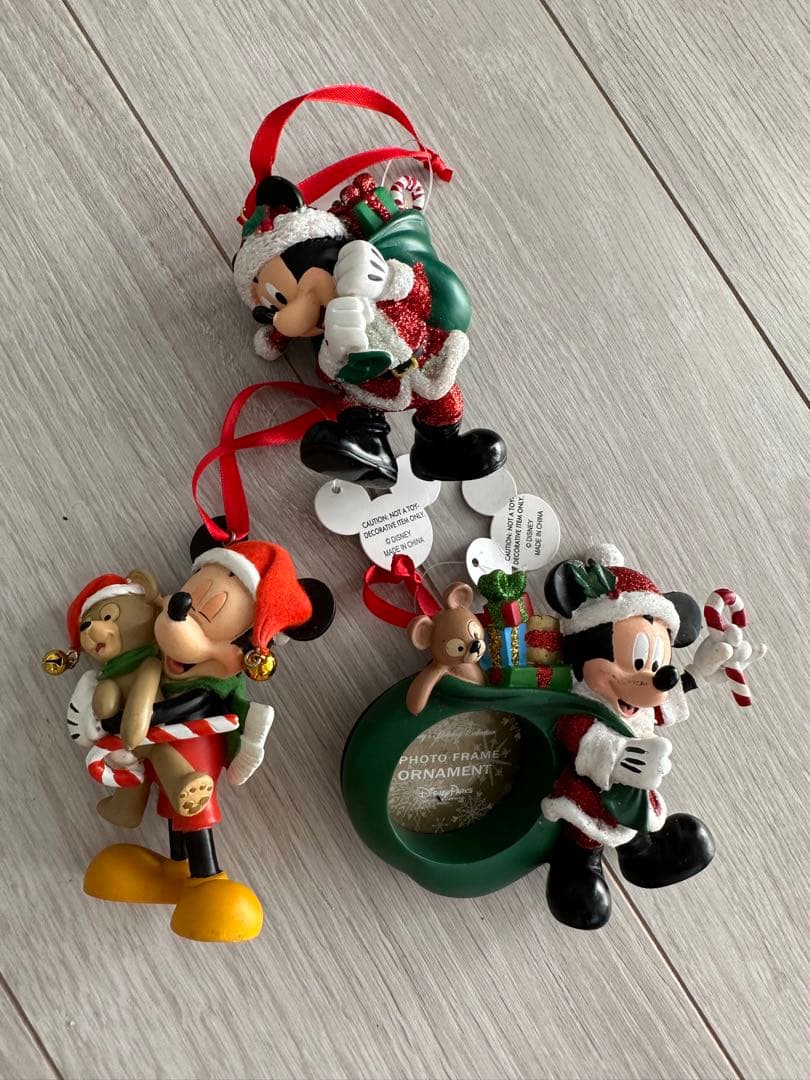 アメリカ購入ディズニー　クリスマス　オーナメント　ミッキーマウス　ダッフィー