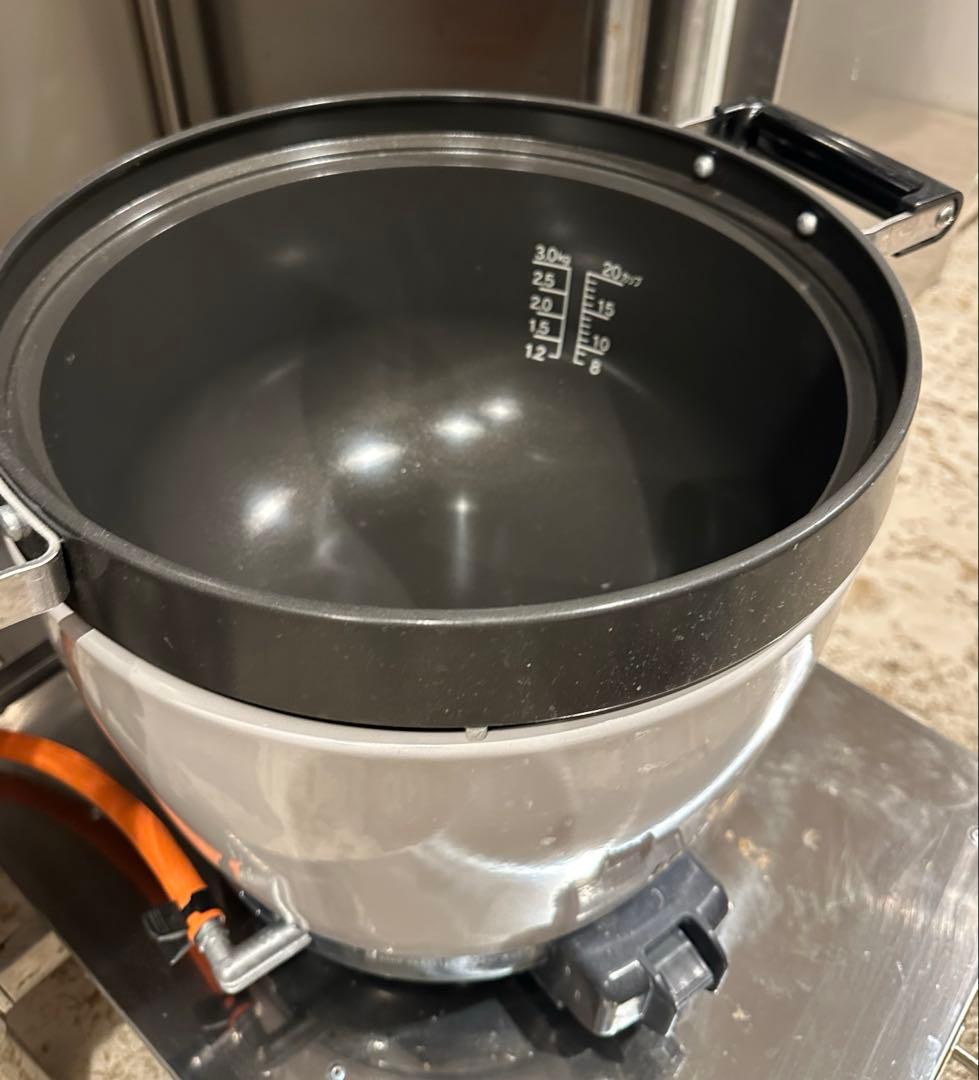 ガス炊飯器 12合 ホワイト ３キロ20カップ