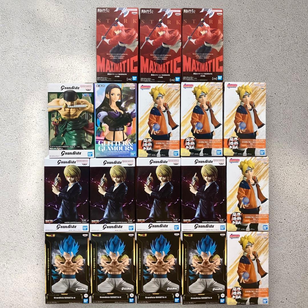 ハンターハンター　ナルト　ドラゴンボール　ワンピース　葬送フリーレン　フィギュア