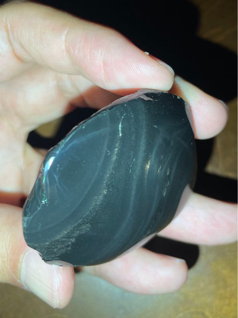 研磨品　十勝石玲瓏　金虹　ゴールデンレインボーオブシディアン