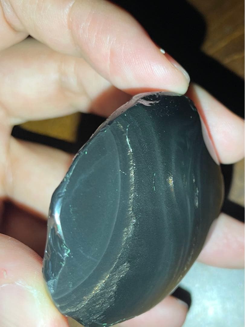 研磨品　十勝石玲瓏　金虹　ゴールデンレインボーオブシディアン