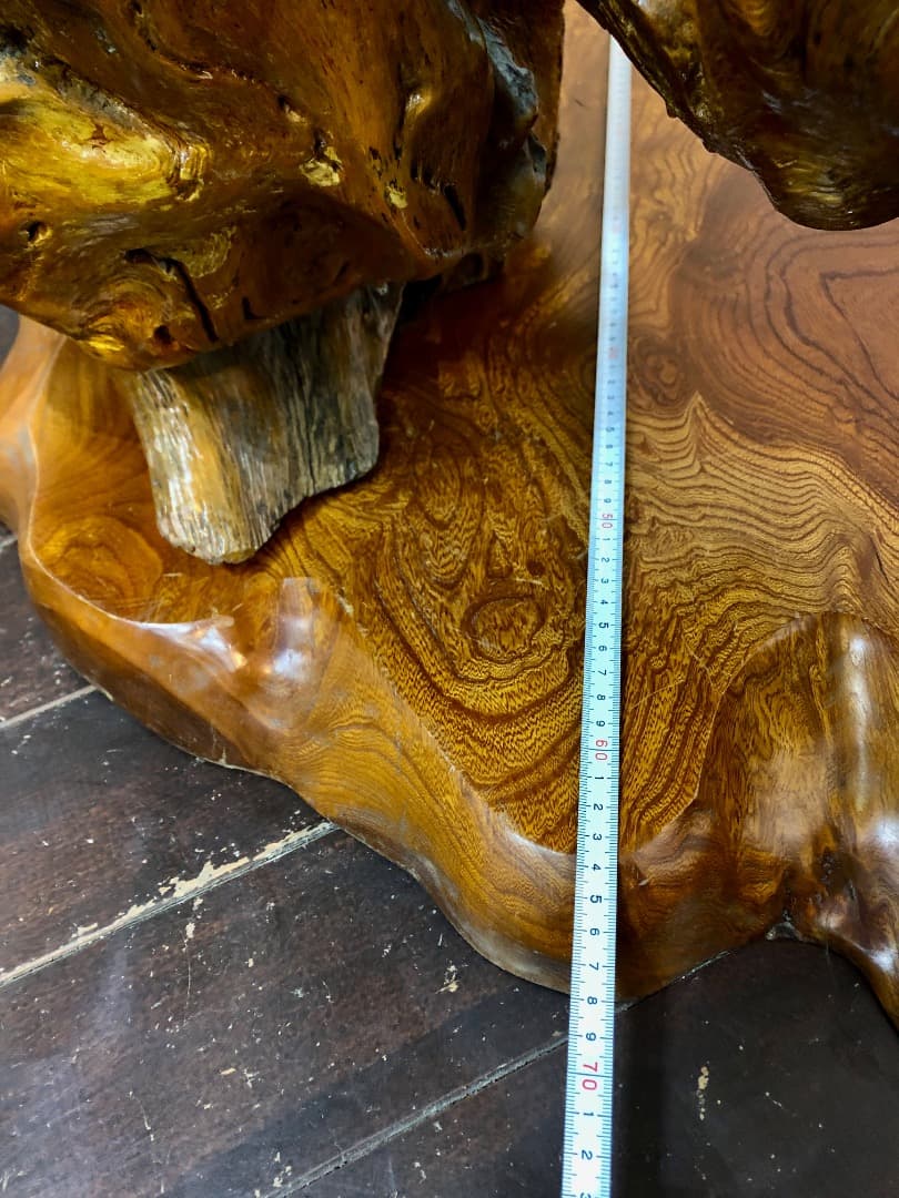 【手渡し限定】自然木のアートオブジェ　飾り　昭和レトロ　古民家　床の間