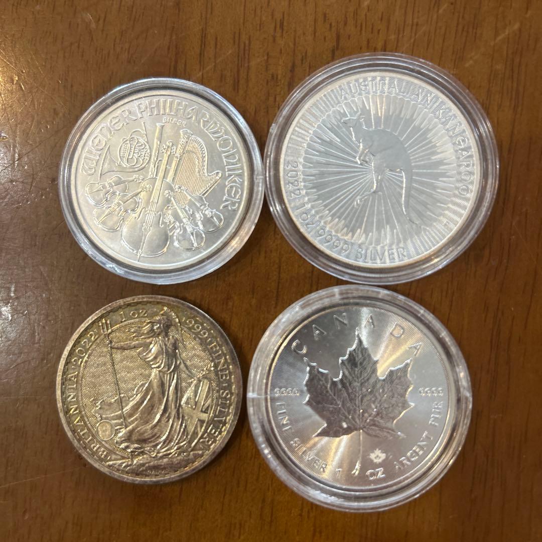 1オンス銀貨 4枚セット 2022