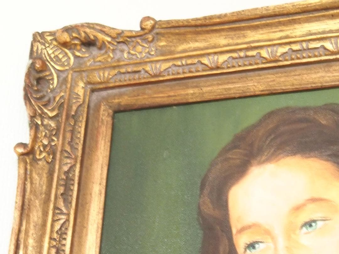 【良品】油彩画/油絵/絵画「裸婦」外国人女性 40号 OIL PAINTING