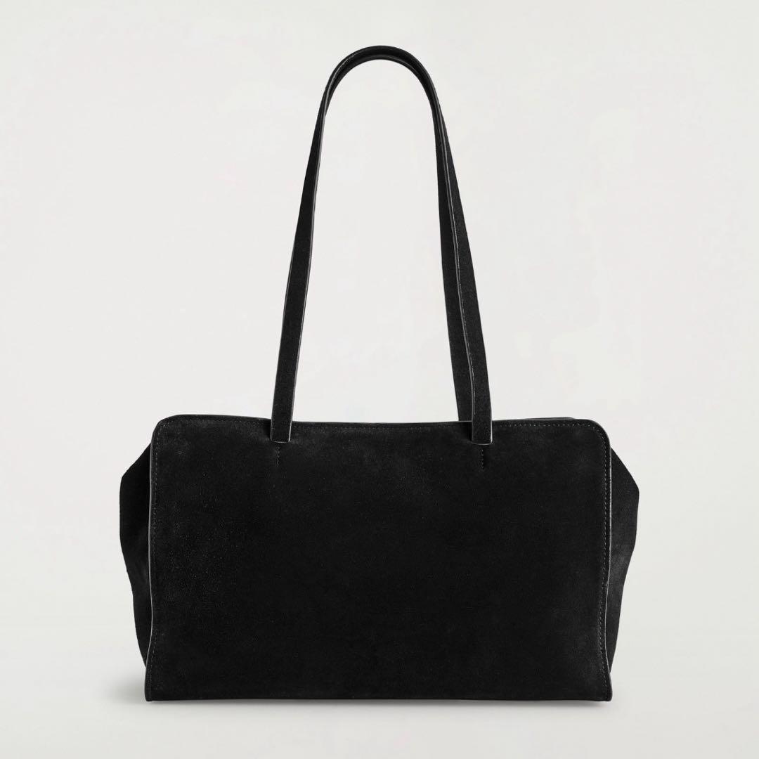 COS コス マレ ボウリングバッグ スエード ショルダーバッグ ハンドバッグ