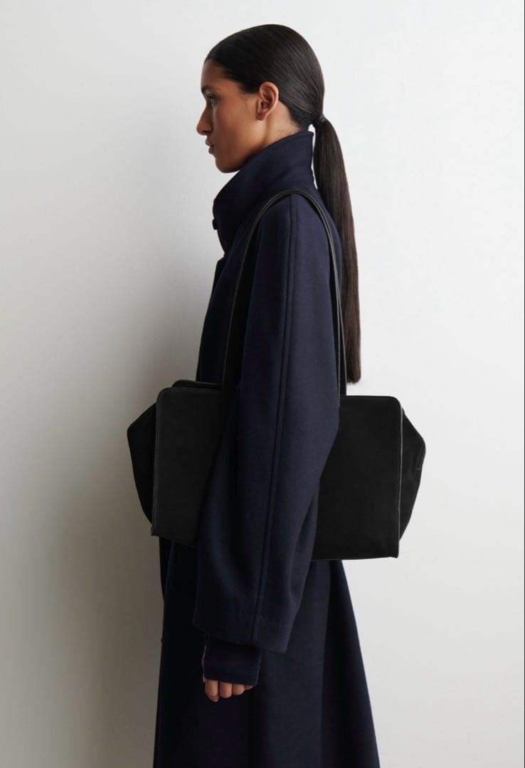 COS コス マレ ボウリングバッグ スエード ショルダーバッグ ハンドバッグ