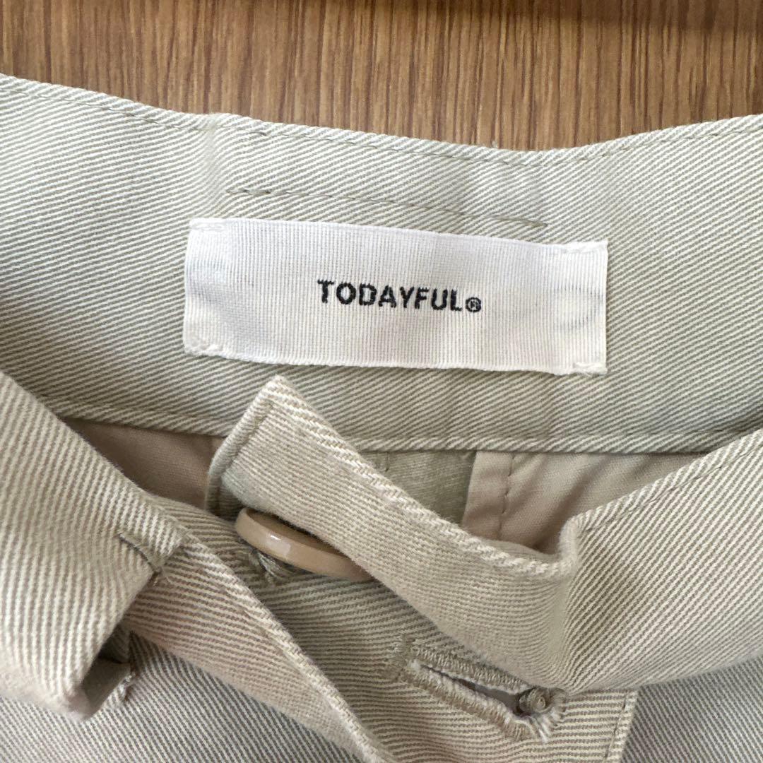TODAYFUL ダブルタックチノパンツ 36