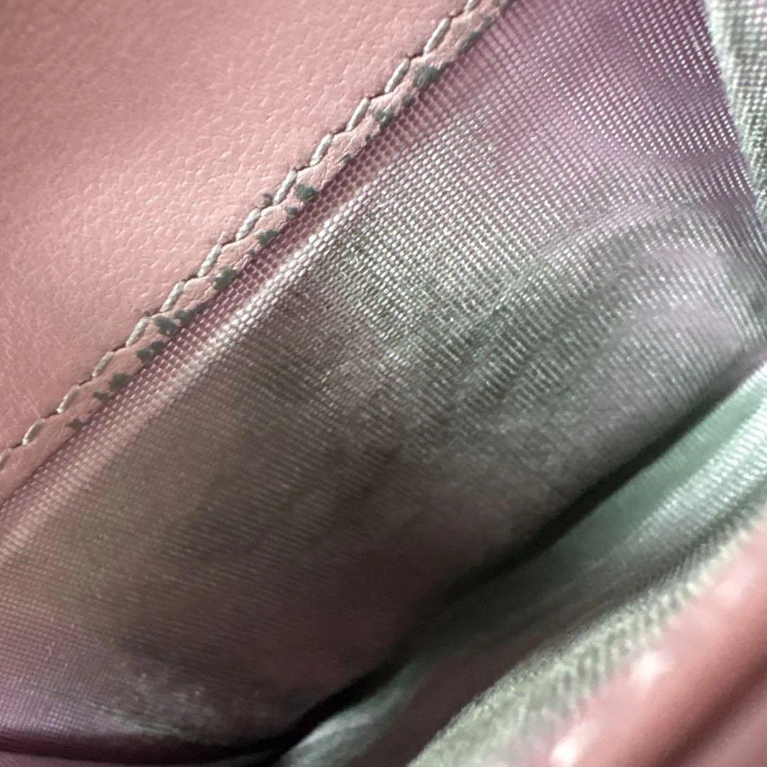 Dior 三つ折り財布 ピンク