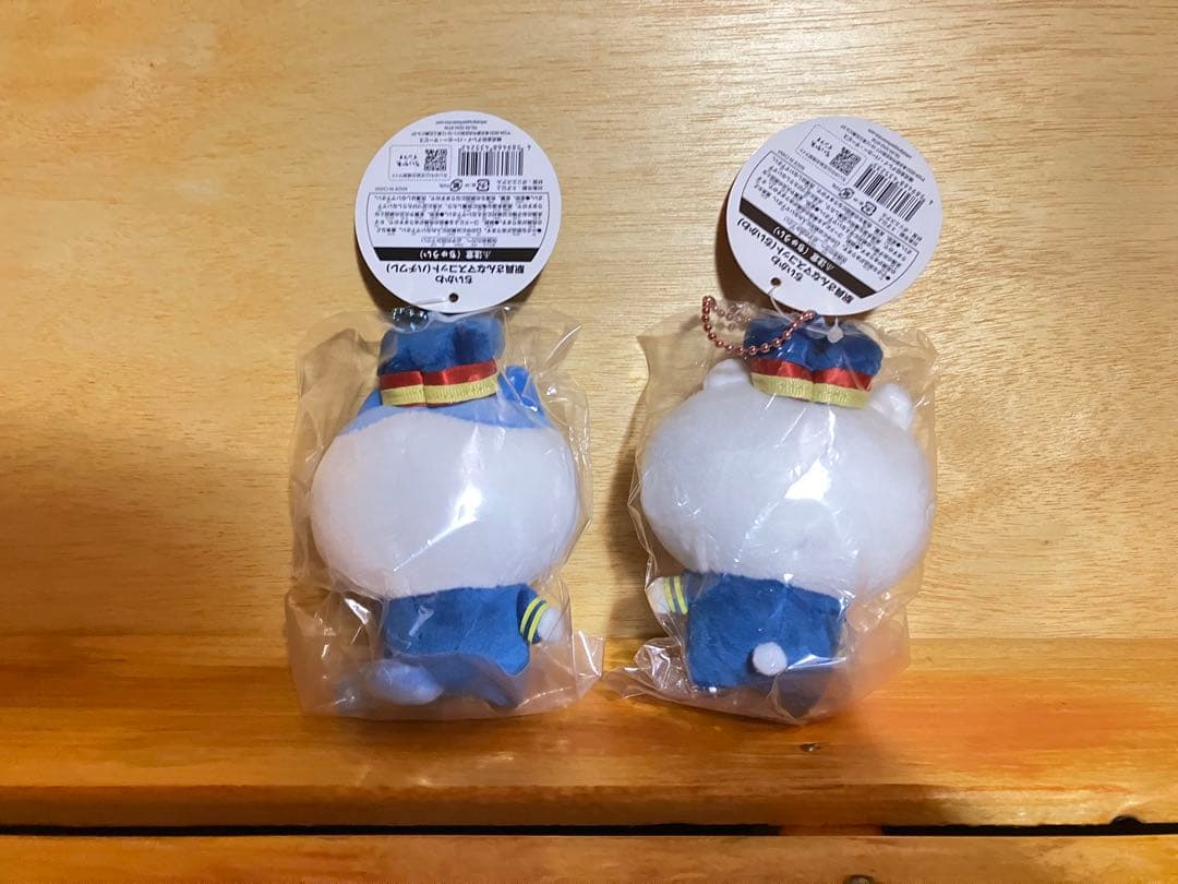 【完売品】【初期】ちいかわ 駅員さんなマスコット　ちいかわ・ハチワレ　セット