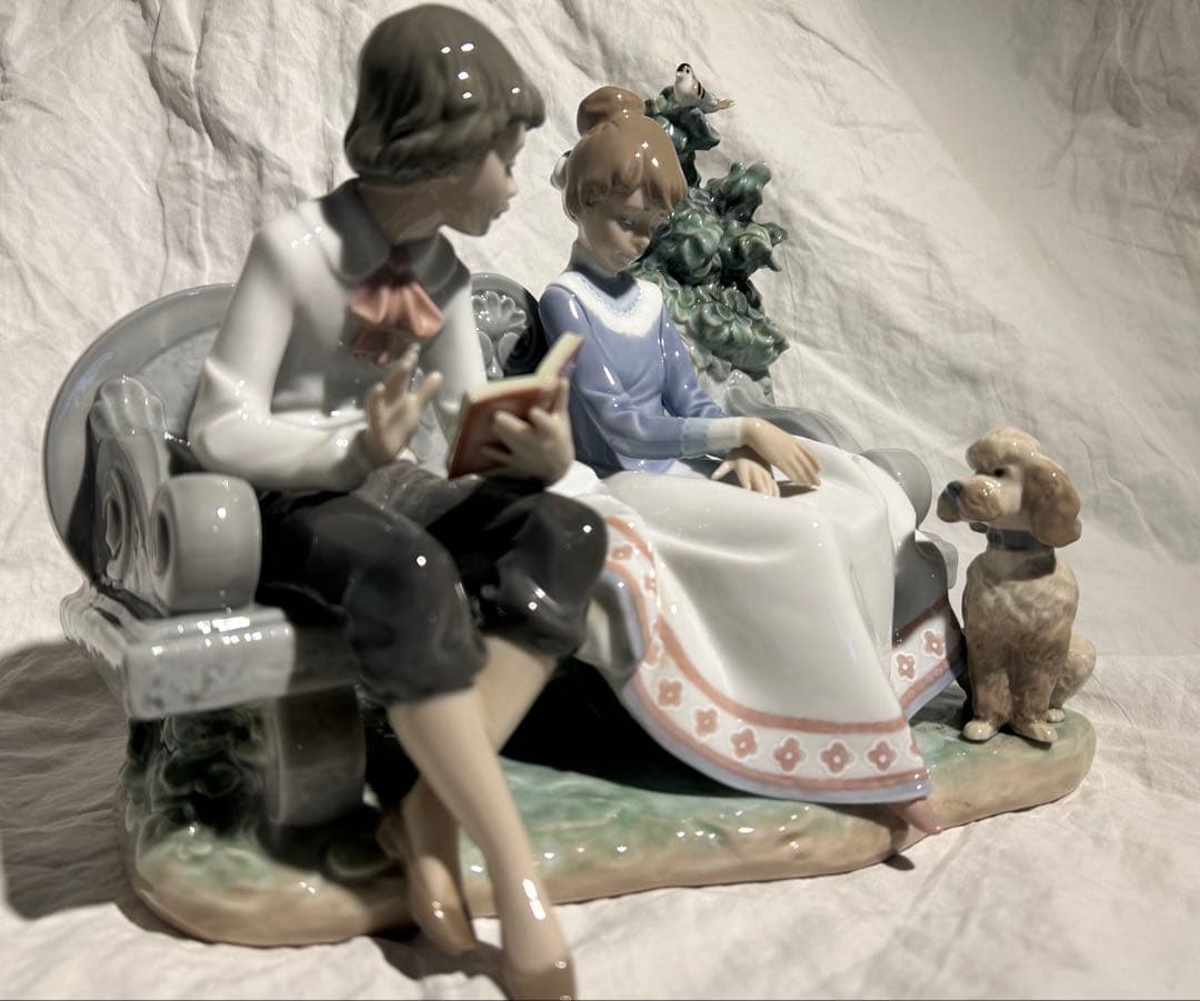 リアドロ　「ときめき」　廃盤品　男女と犬