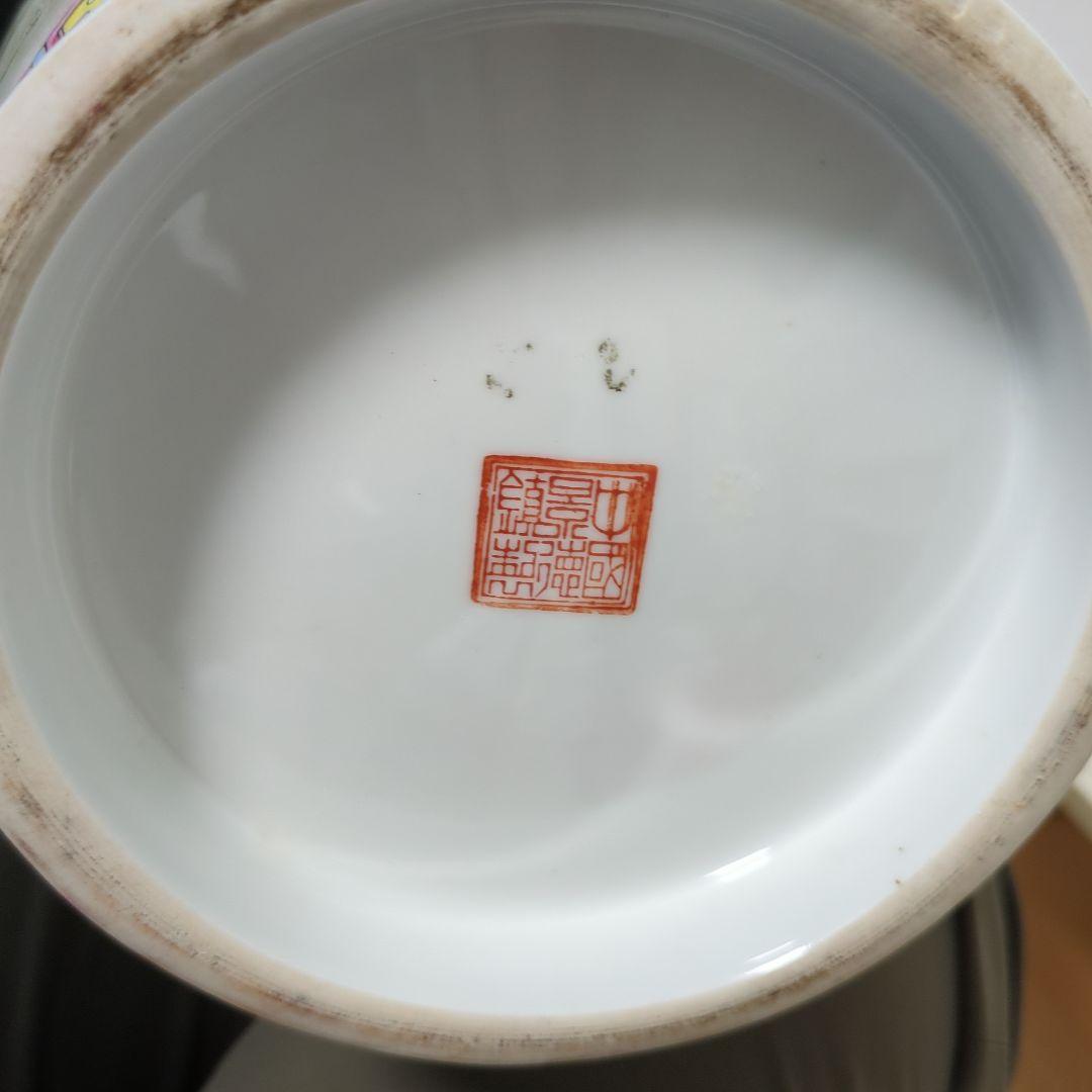 Cao品 中国景徳鎮 馬文大花瓶 1347