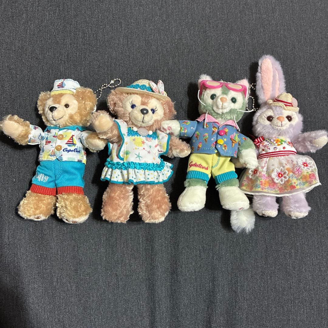 サニーファン2019 ディズニー　ダッフィ　ぬいぐるみバッジ　キーホルダー