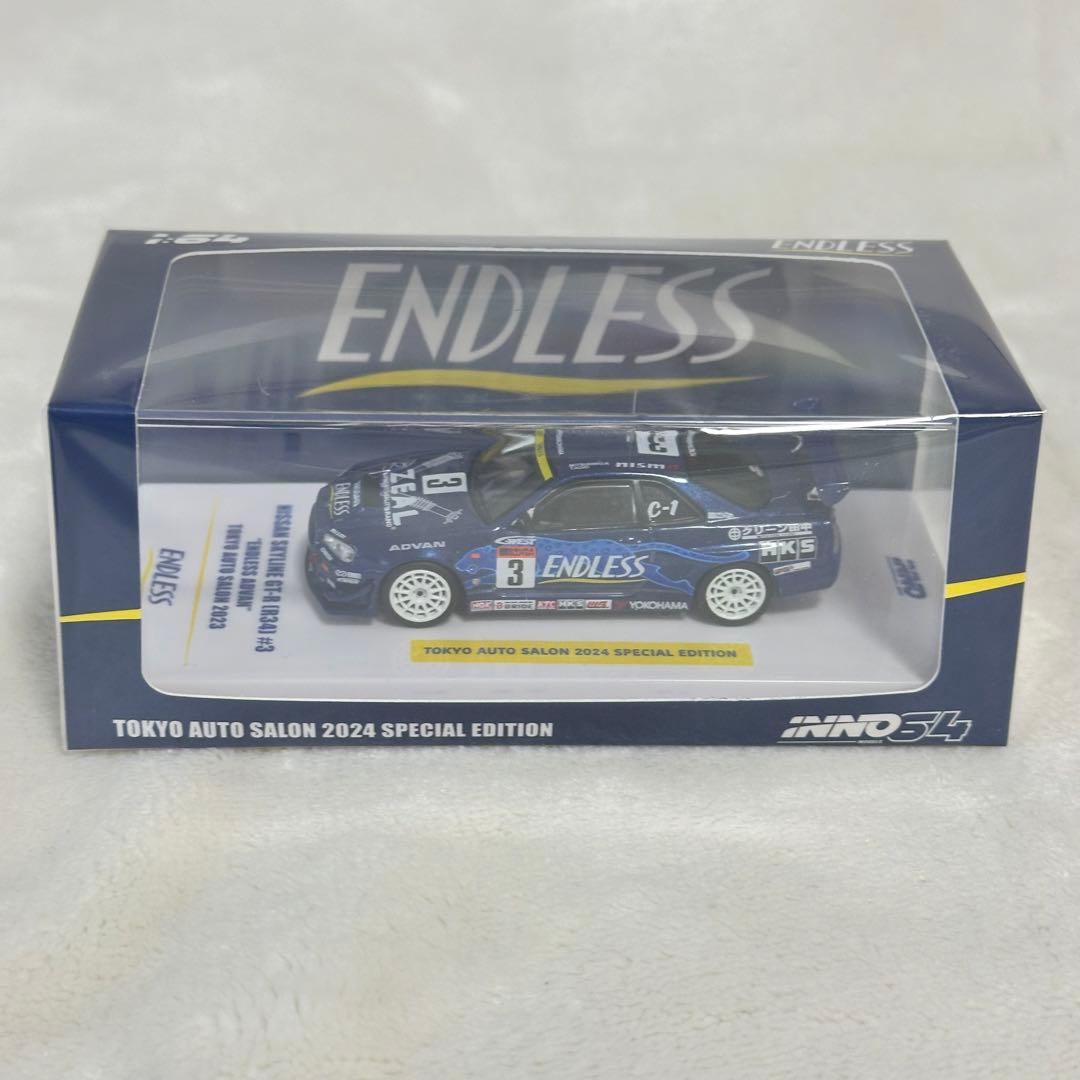 イノモデル1/64 GT-R R34 トップシークレット エンドレス セット