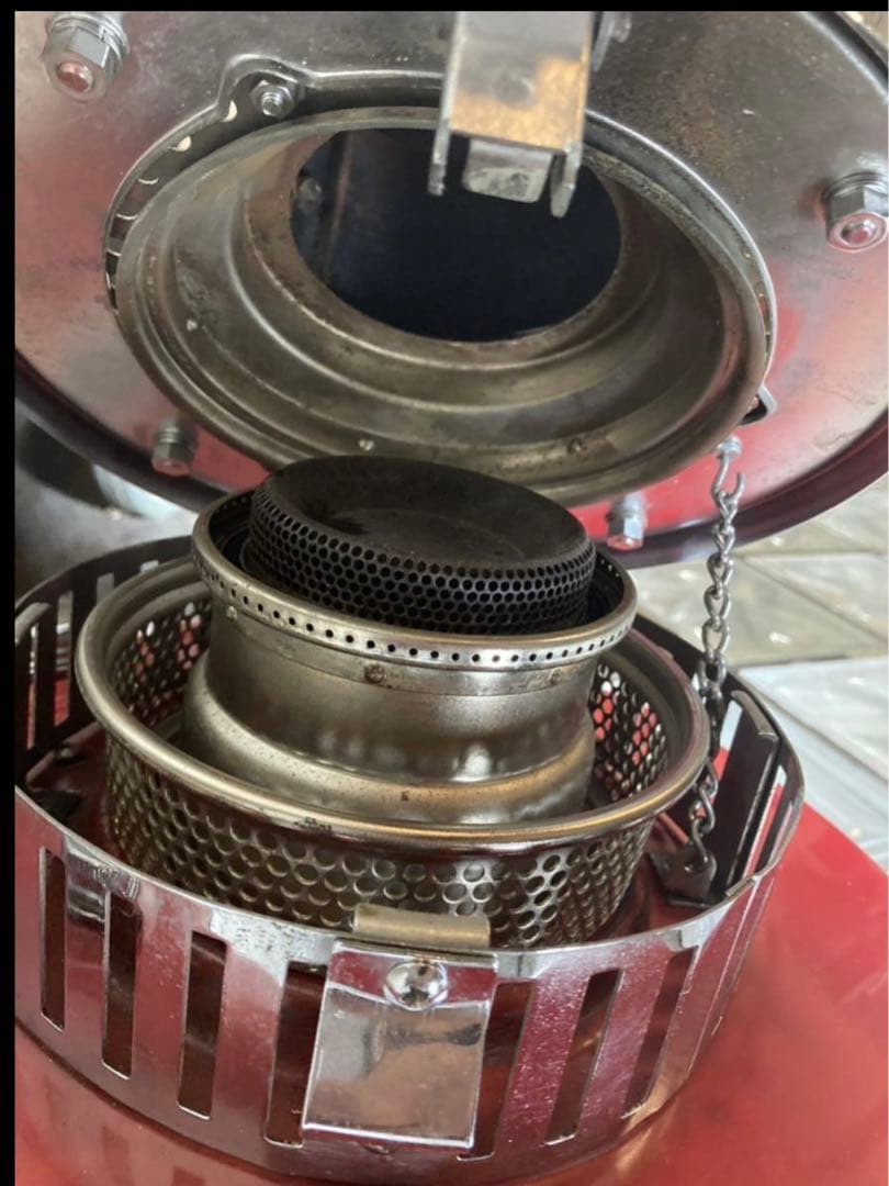 ポーラPOLAR石油ストーブ　ブルーフレーム　昭和レトロ　ヴィンテージストーブ