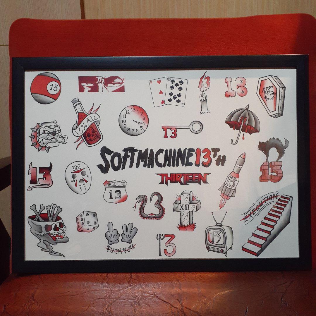 SOFTMACHINE　TATTOO FLASH　3枚セット