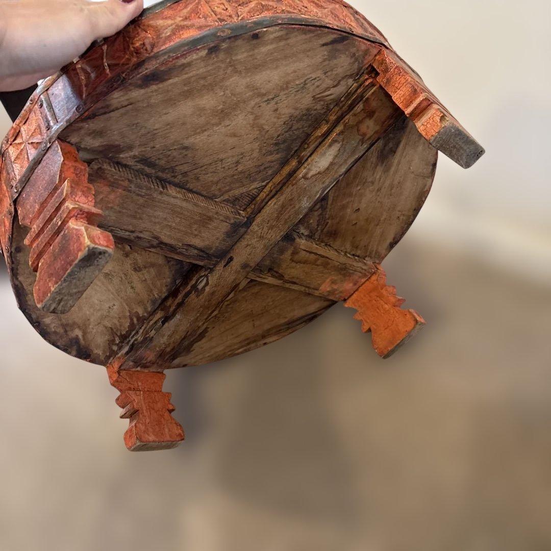 アンティーク＆ヴィンテージ　丸型座卓　サイドテーブル　カントーク