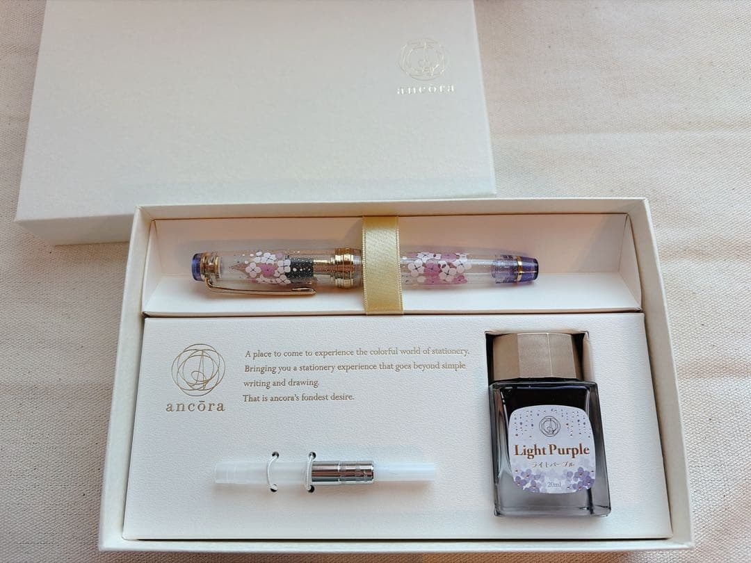 お値下げ不可 セーラー万年筆 アンコーラ 紫陽花 クリアM