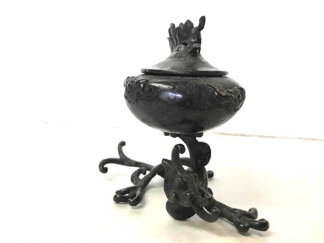 銅製:龍脚香炉(小)