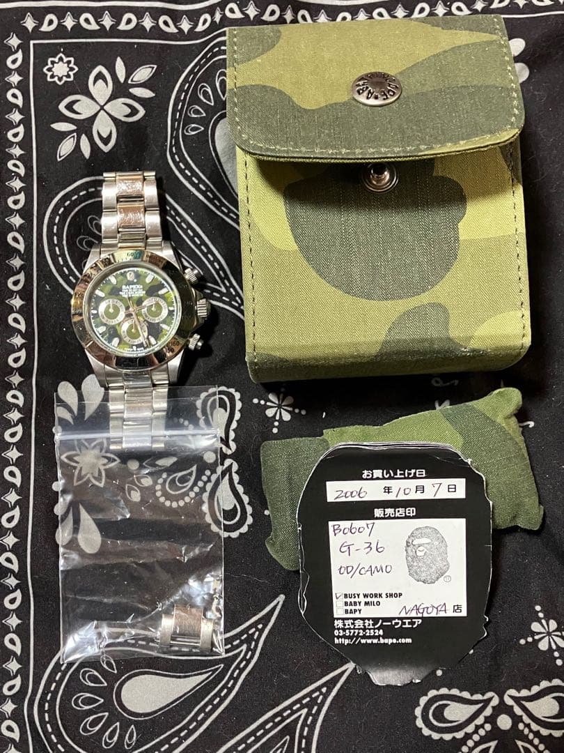 BAPE BAPEX クロノグラフ 腕時計 即購入前にコメントお願い致します。