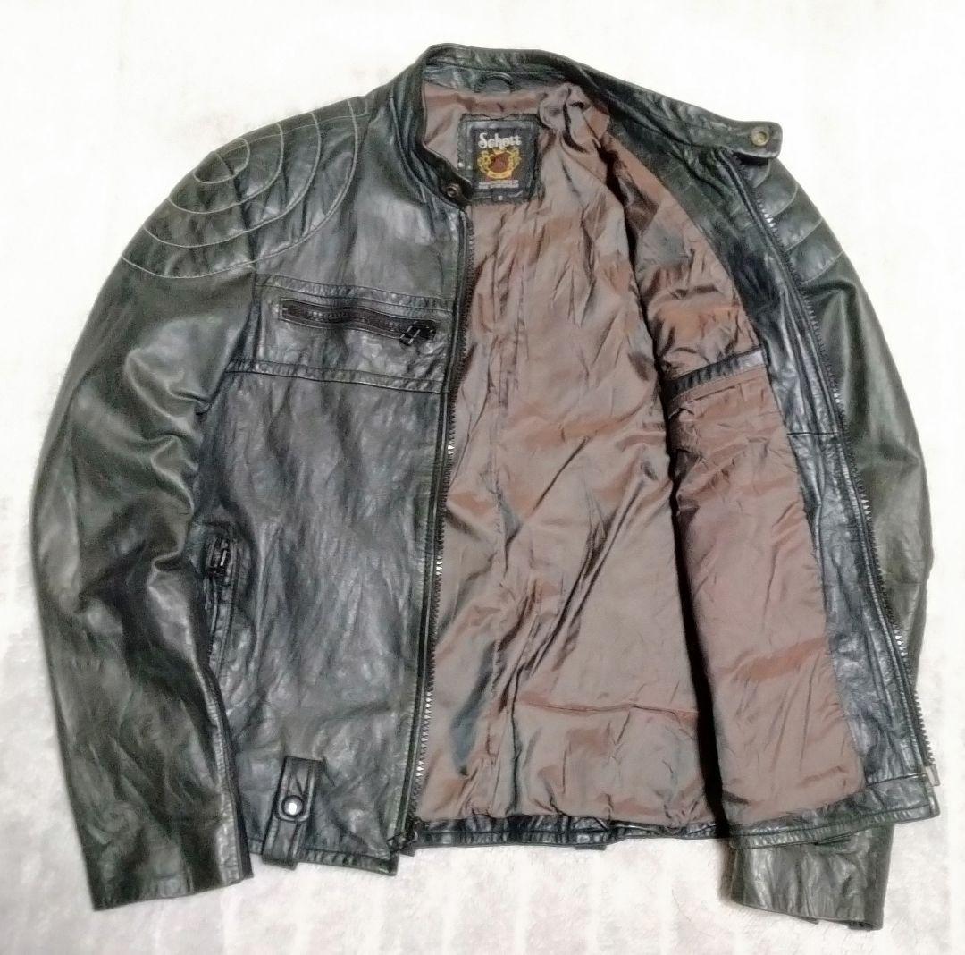 【馬革】schott classic パデッド シングルライダース（S）