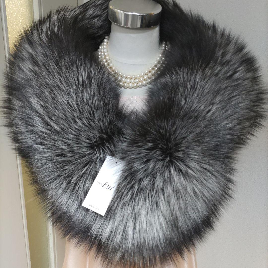 サガフォックス　SAGA FOX　新品タグつき　シルバーFOX　成人式ショール