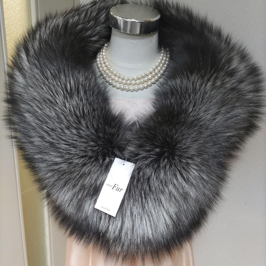 サガフォックス　SAGA FOX　新品タグつき　シルバーFOX　成人式ショール