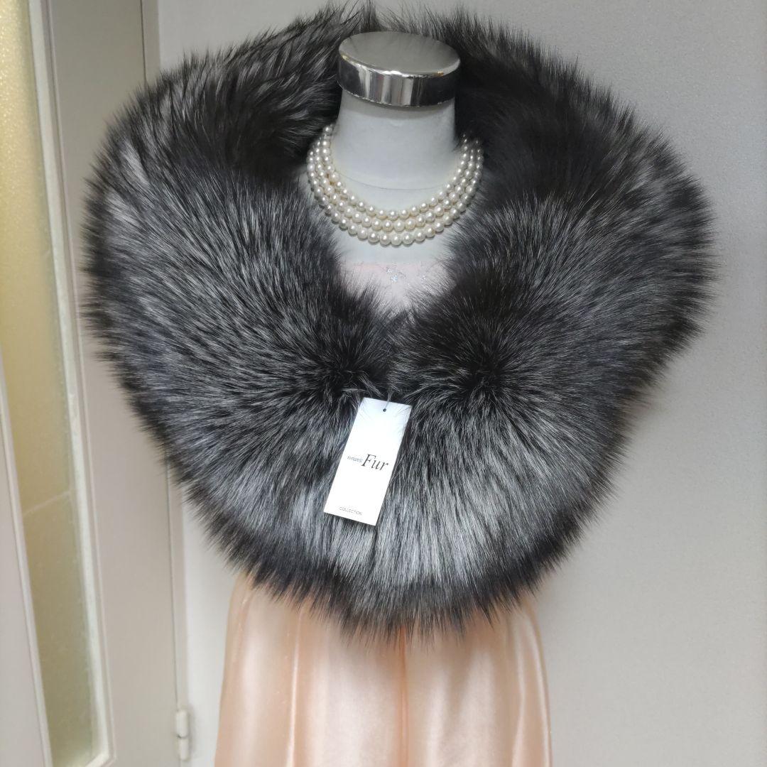 サガフォックス　SAGA FOX　新品タグつき　シルバーFOX　成人式ショール