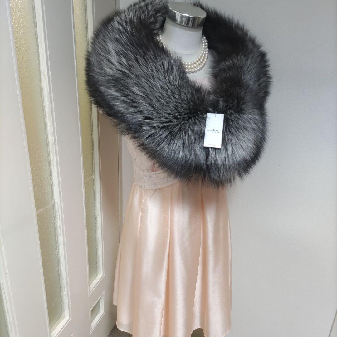 サガフォックス　SAGA FOX　新品タグつき　シルバーFOX　成人式ショール