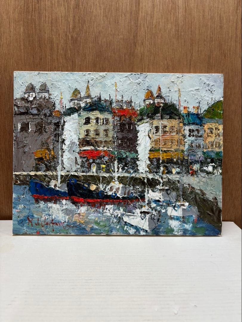 油絵 渡部ひでき F6 フランクフルト