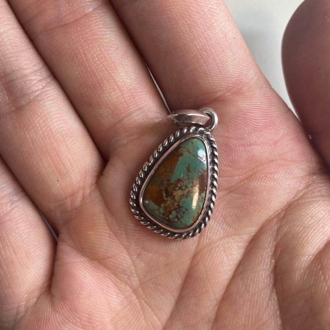 Silver 925 キングマンターコイズ シルバー ネックレス 原石