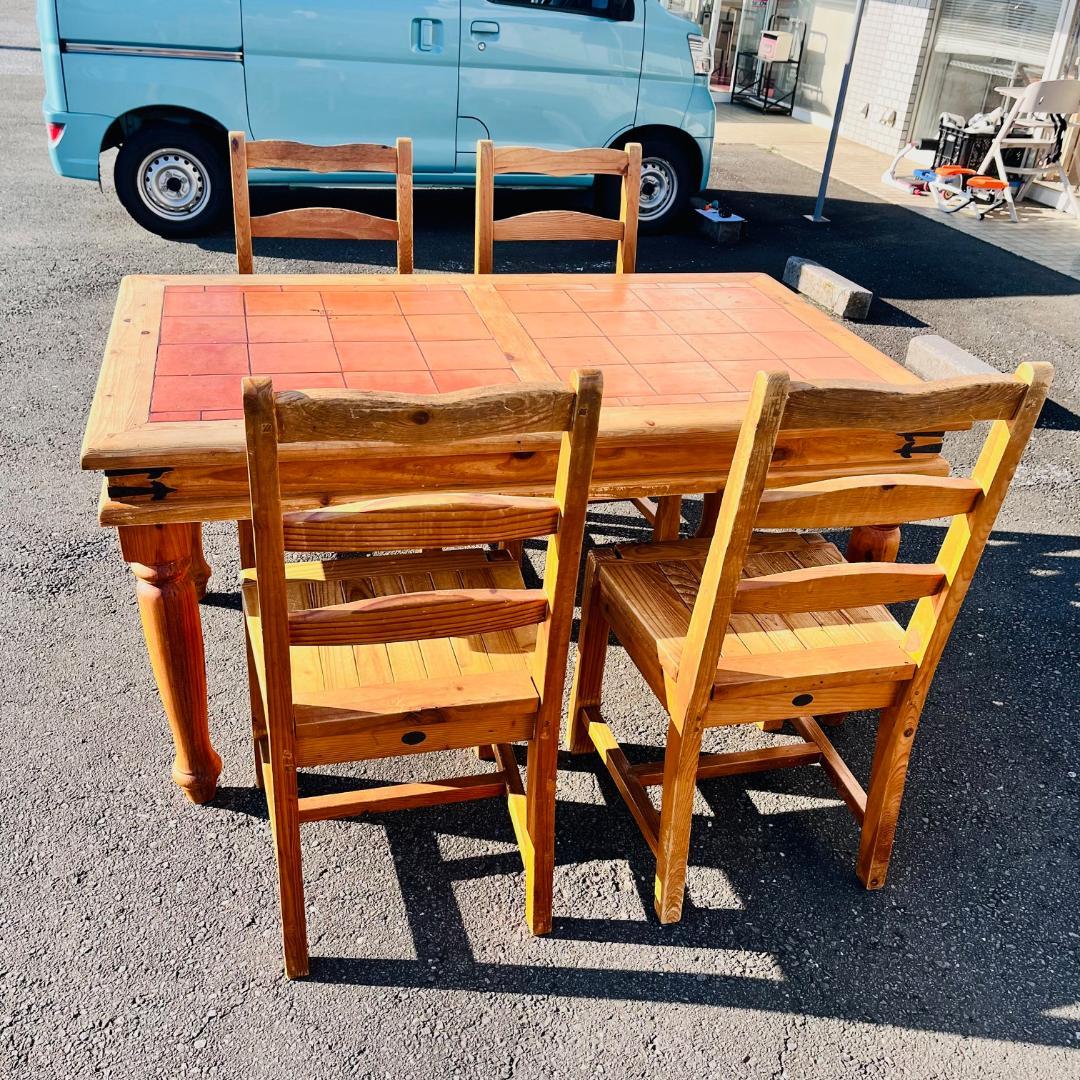 マドリッドコレクション ダイニングセット 4人用 5点セットカントリー家具