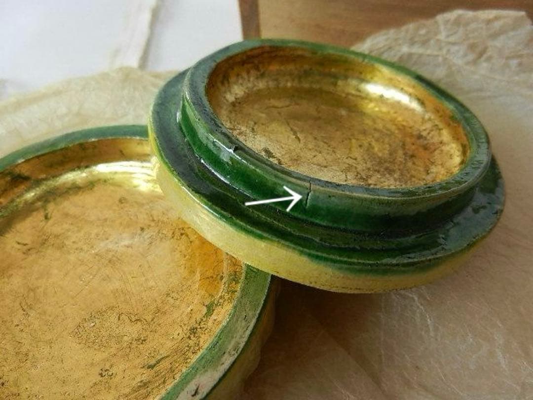 大正四年大正天皇即位礼　６代目「乾山」作記念香盒「萬壽無疆（ばんじゅむきょう）」