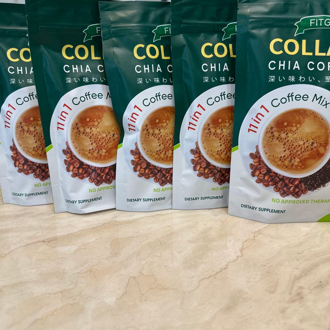コーヒー FITGUMCOLLAGENCHIACOFFEEMIX120g 5set