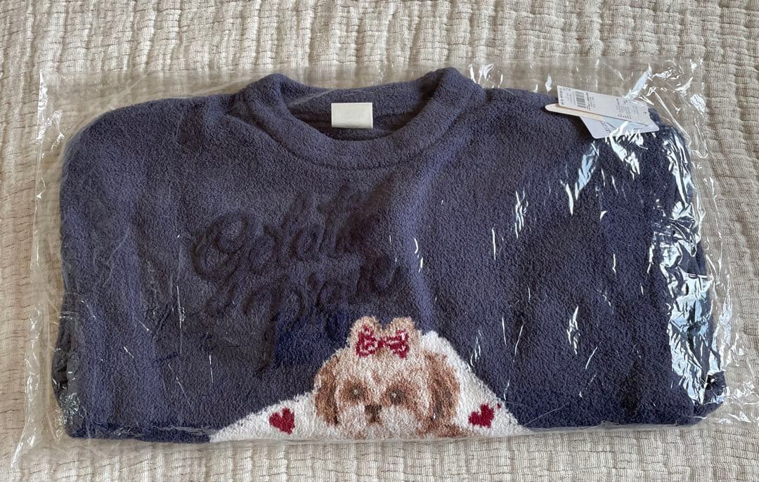 ＊新品未開封 シーズー ジャガード プルオーバー ネイビー